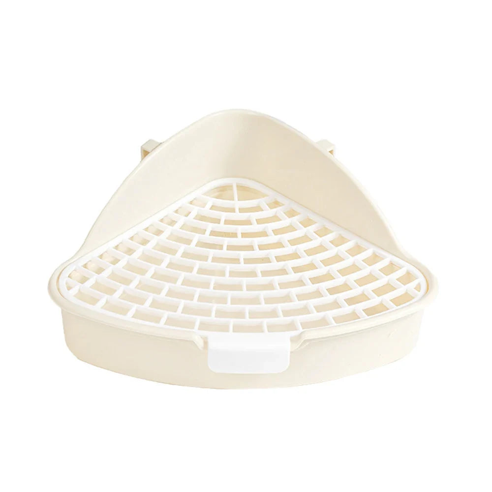 1PC Triangle Potty Corner Litter Box for Small Animals