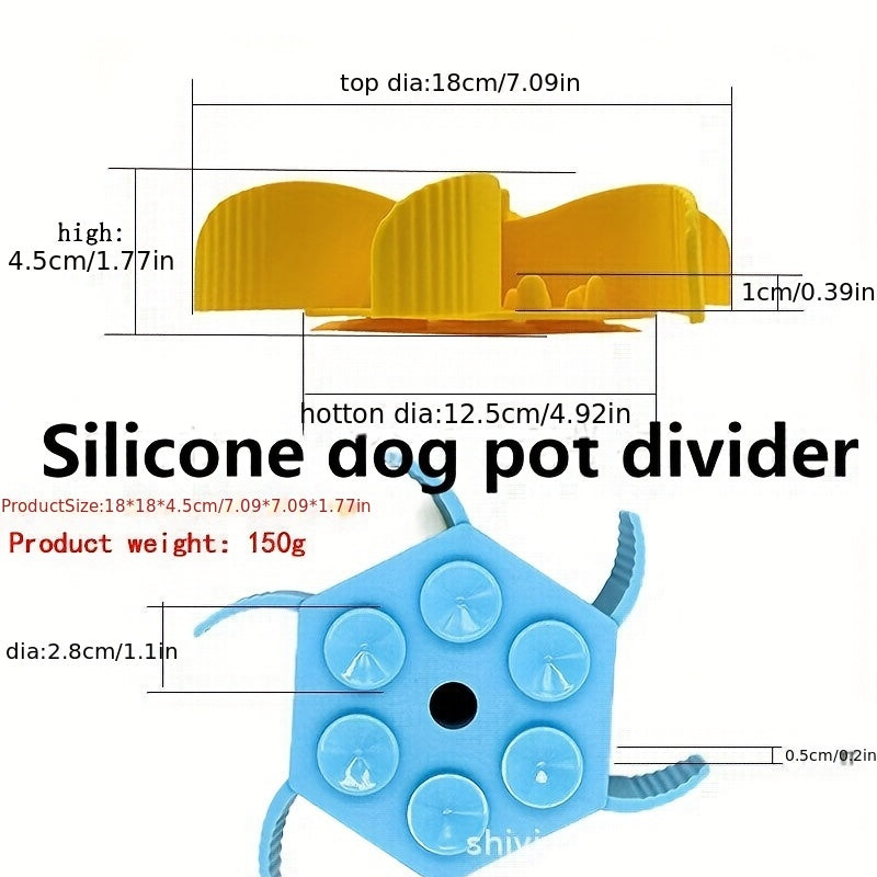 New Arrival Silicone Hexagon Food Divider Dog Slow Eating Mat