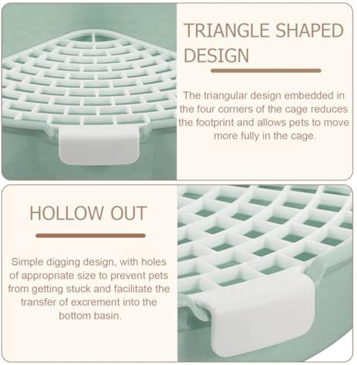 Rabbit Litter Box Bunny Corner Toilet Box Potty For  Small Pet