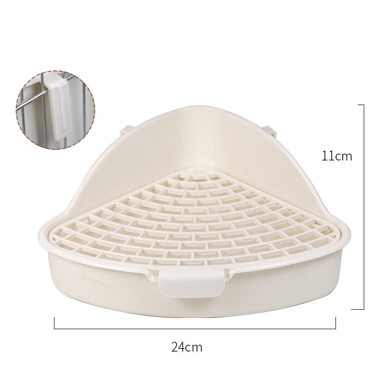 Rabbit Litter Box Bunny Corner Toilet Box Potty For  Small Pet