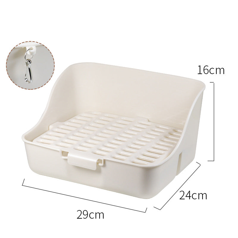 Rabbit Litter Box Bunny Corner Toilet Box Potty For  Small Pet