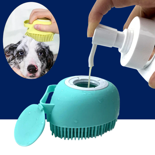 Dog & Cat Bath Massage Brush – Soft Silicone Pet Accessories Tools
