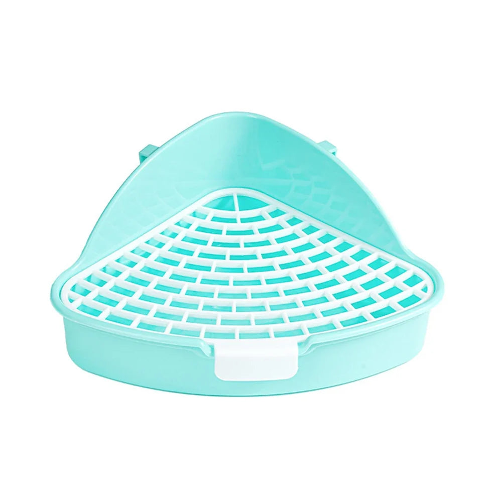 1PC Triangle Potty Corner Litter Box for Small Animals