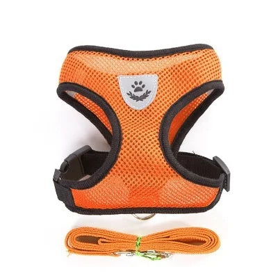 Cat Dog Harness with Lead Leash Adjustable Vest