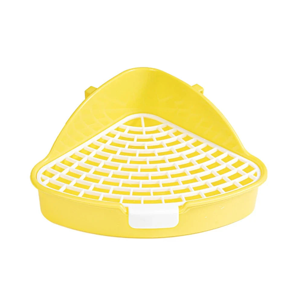 1PC Triangle Potty Corner Litter Box for Small Animals