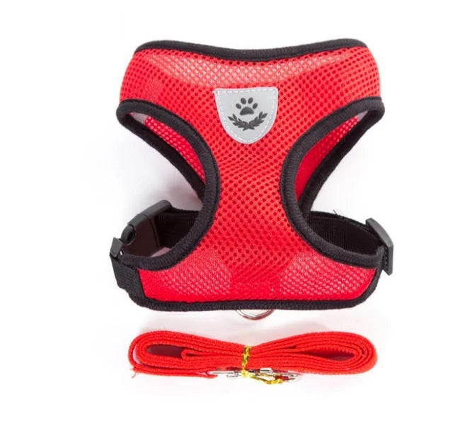 Cat Dog Harness with Lead Leash Adjustable Vest