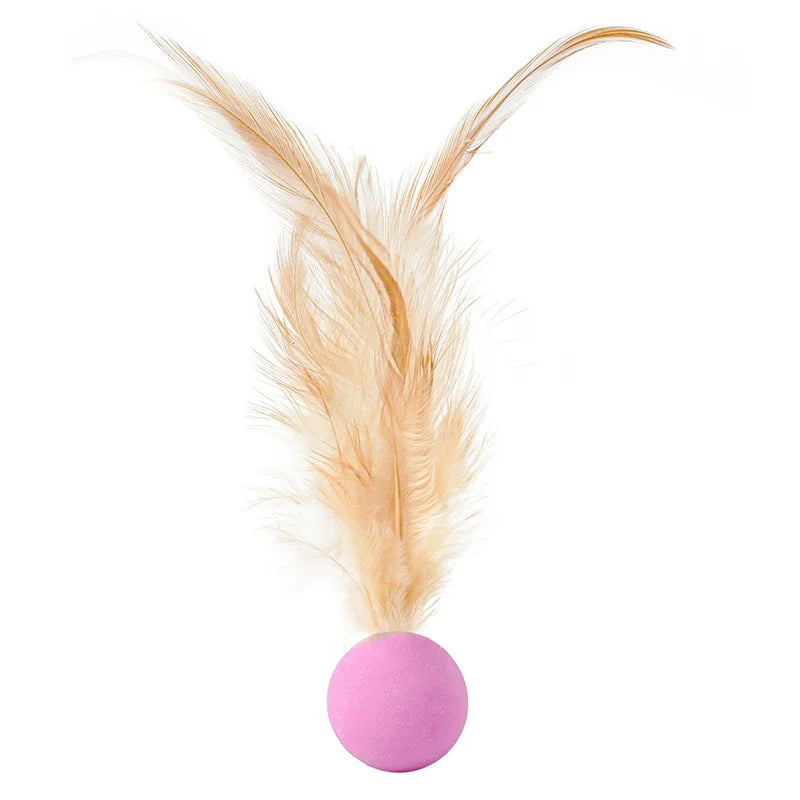 Funny Cat Elastic Ball Toy Interactive Balls Pet