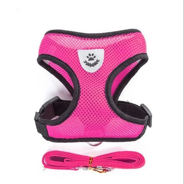 Cat Dog Harness with Lead Leash Adjustable Vest