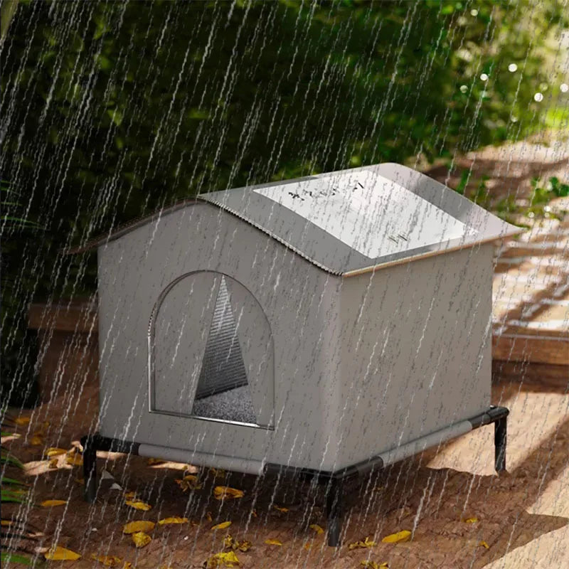 Waterproof Outdoor Pet House – Winter Warm  Foldable, Washable, Cozy Shelter
