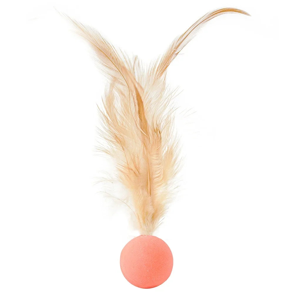 Funny Cat Elastic Ball Toy Interactive Balls Pet