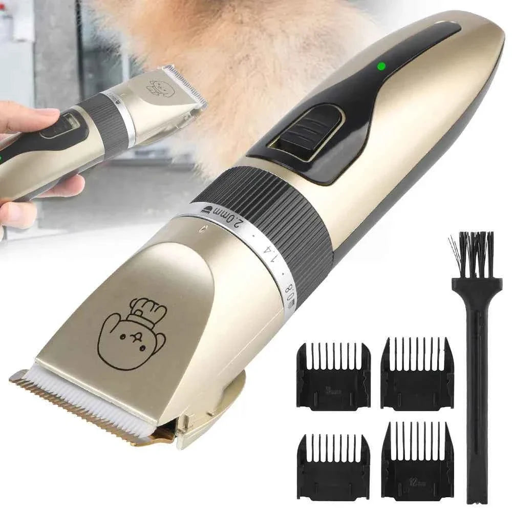 Pet Hair Clipper Grooming Trimmer Set – Professional Cordless Clippers