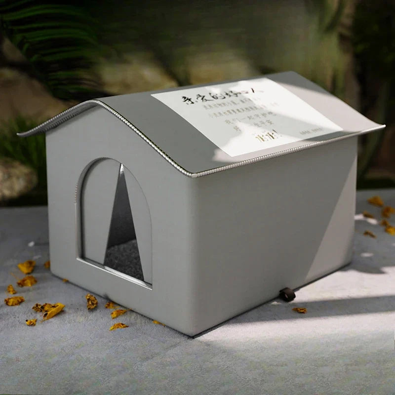 Waterproof Outdoor Pet House – Winter Warm  Foldable, Washable, Cozy Shelter