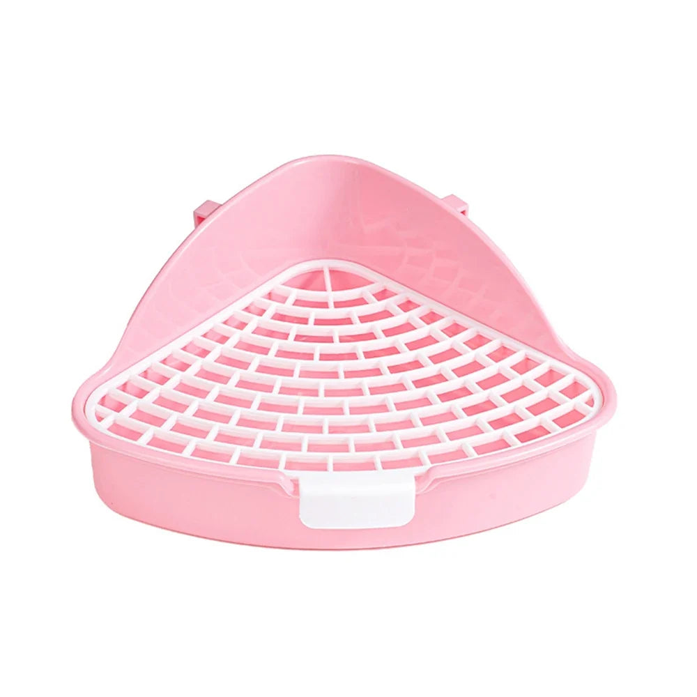 1PC Triangle Potty Corner Litter Box for Small Animals