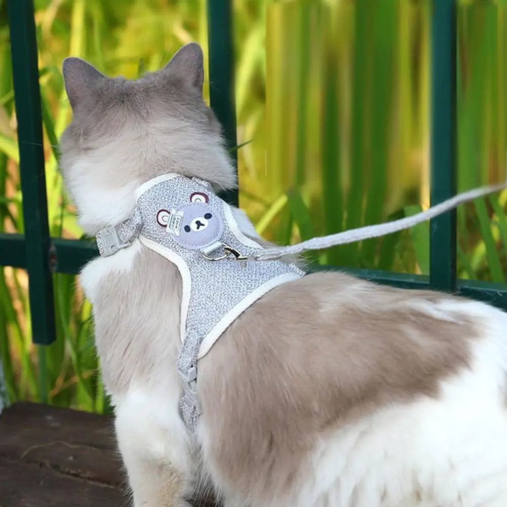 Cute Bear Vest Style Pet Leash for Small Pets