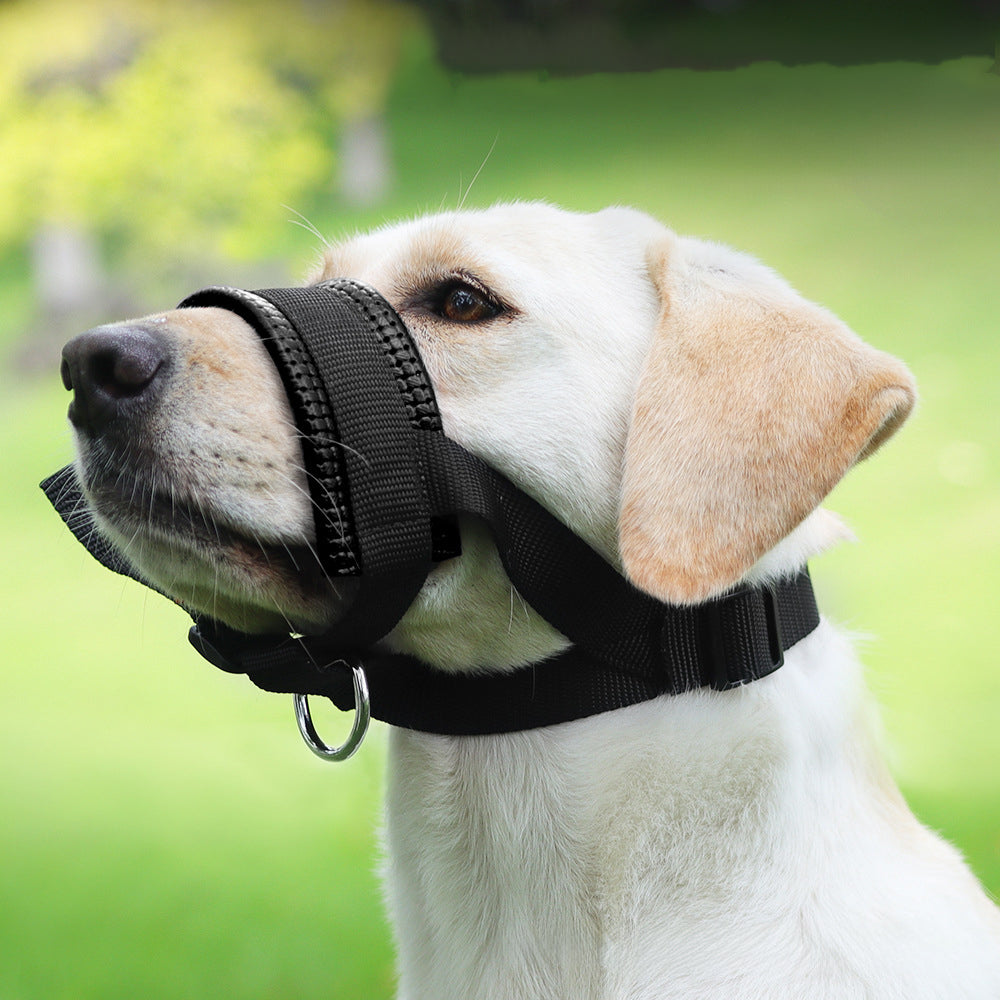 Dog Mouth Muzzle Anti Bark Dog Collar Breathable Dog Training Tool