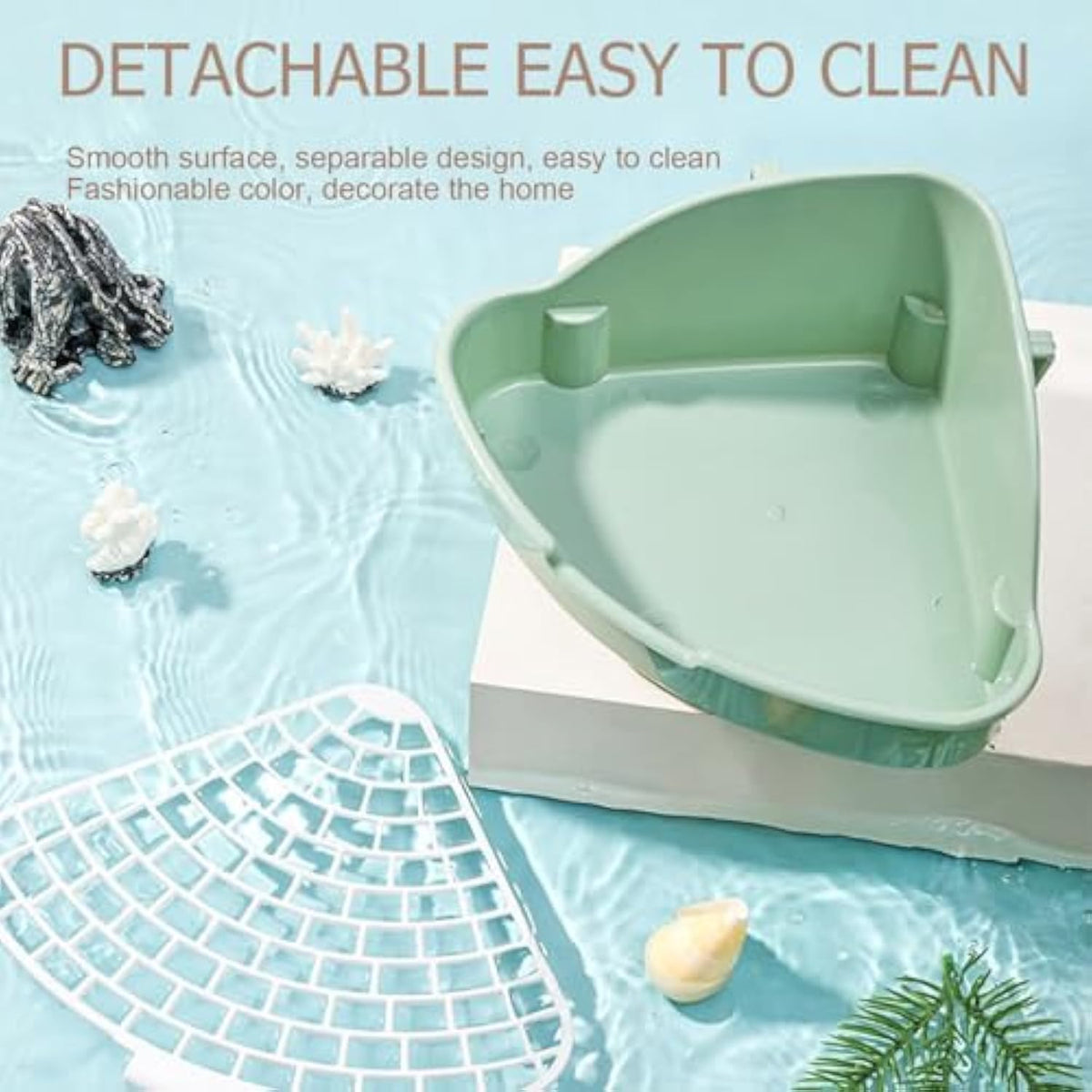 Rabbit Litter Box Bunny Corner Toilet Box Potty For  Small Pet