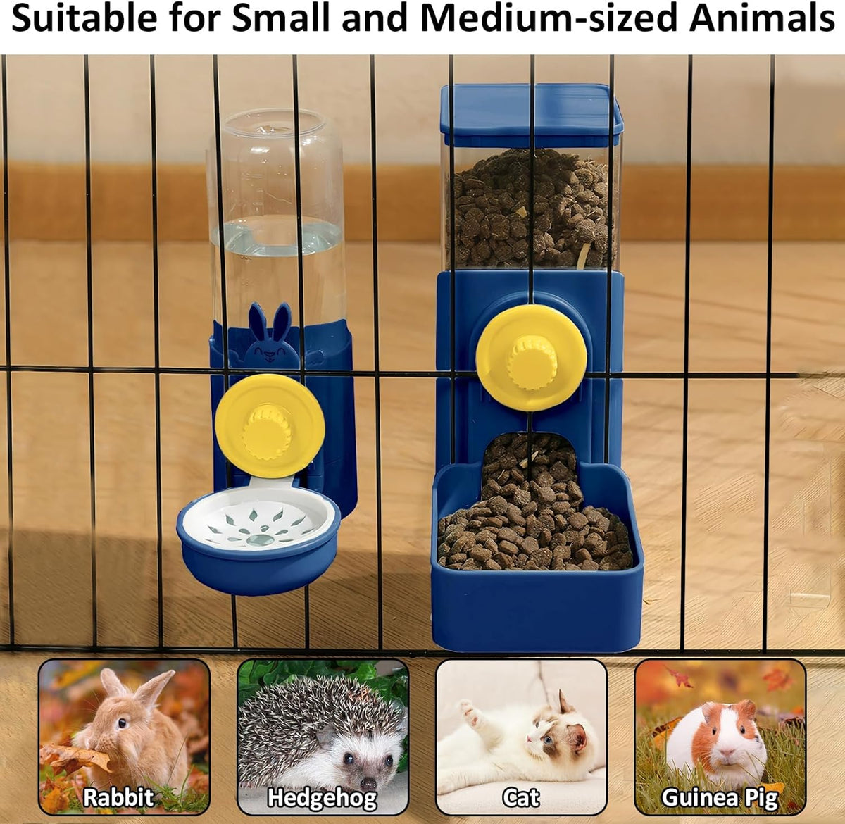 Hanging Automatic Food Water Dispenser For Cage