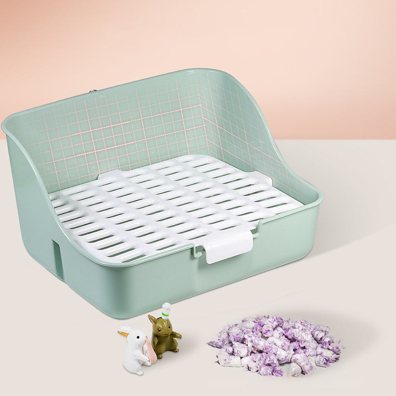 Rabbit Litter Box Bunny Corner Toilet Box Potty For  Small Pet