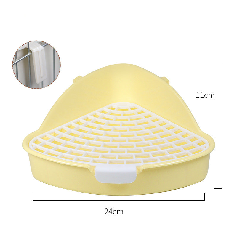 Rabbit Litter Box Bunny Corner Toilet Box Potty For  Small Pet