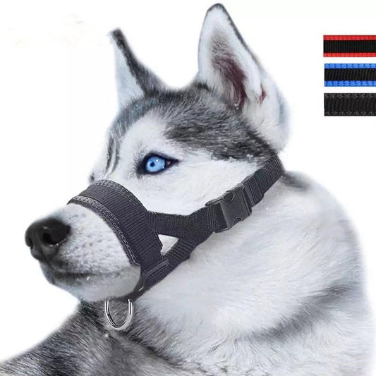Dog Mouth Muzzle Anti Bark Dog Collar Breathable Dog Training Tool