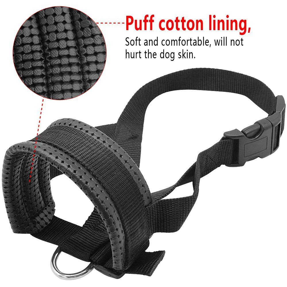 Dog Mouth Muzzle Anti Bark Dog Collar Breathable Dog Training Tool