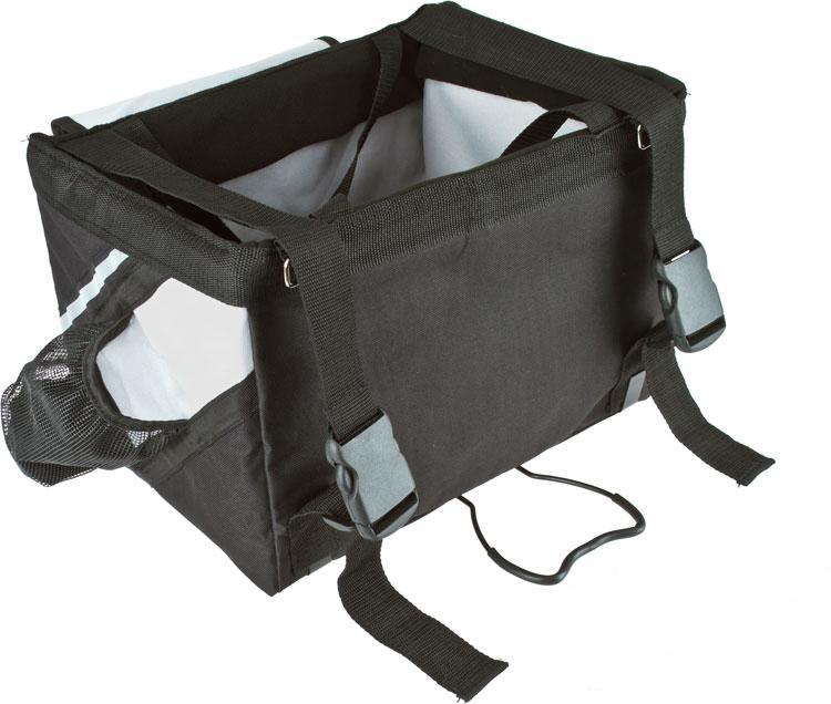 2-in-1 Bicycle Bike Attachment Soft Folding Fashion Travel Pet Dog Carrier Crate